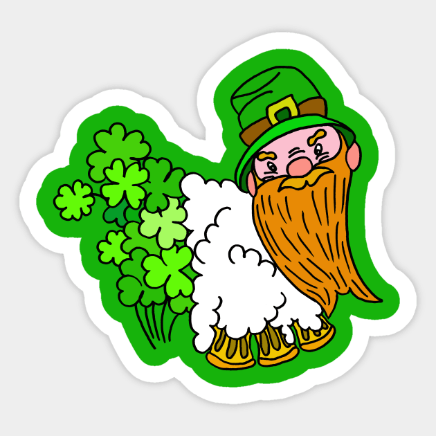 Irish flag, St.Patrick's Day Sticker by AgniArt